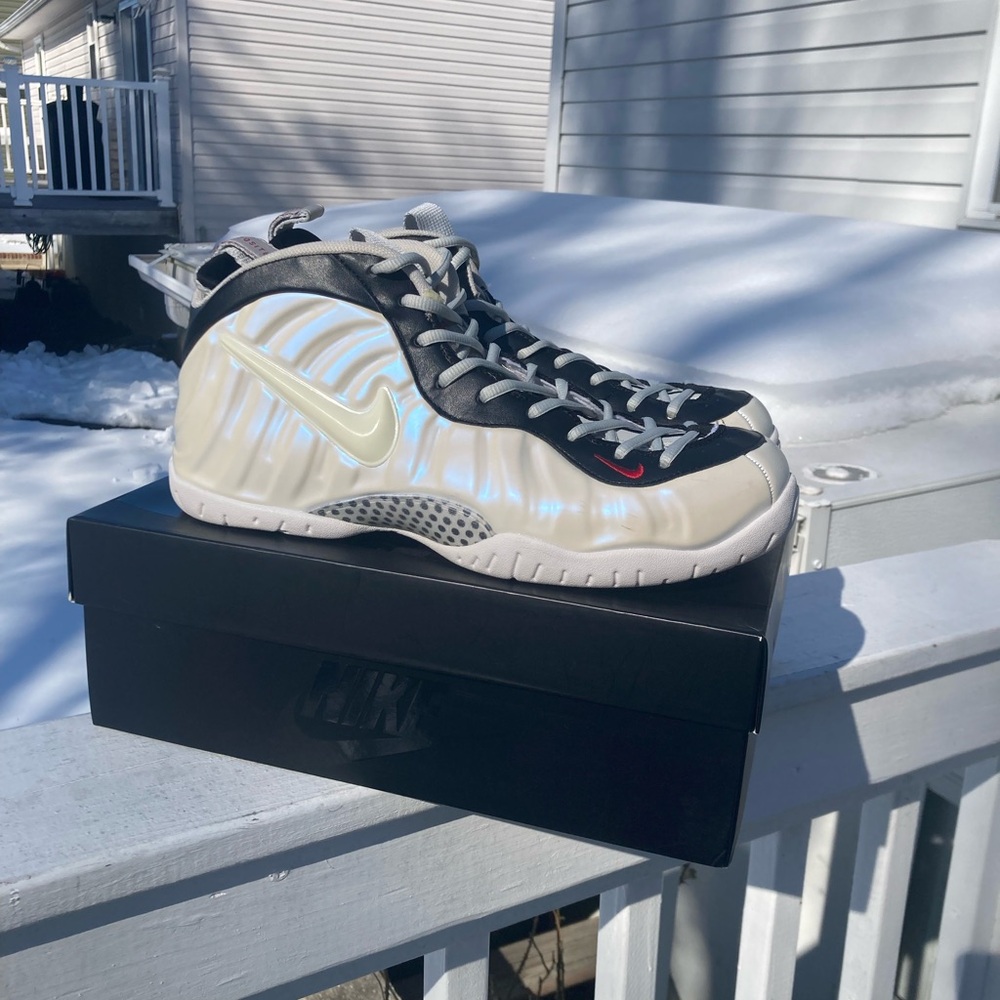Nike Air Foamposite Pro White Black University Red